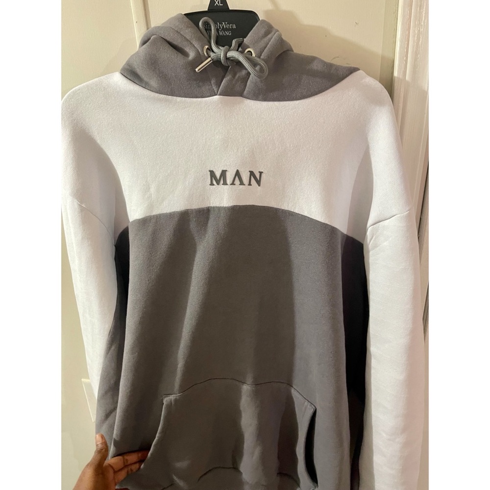 Boohoo Man Sweatsuit (Grey / White) (2XL)